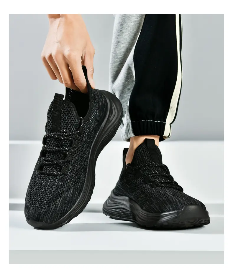 Baskets montantes respirantes en maille pour homme, grandes tailles, printemps-été, Wading Hollow_voghion.com