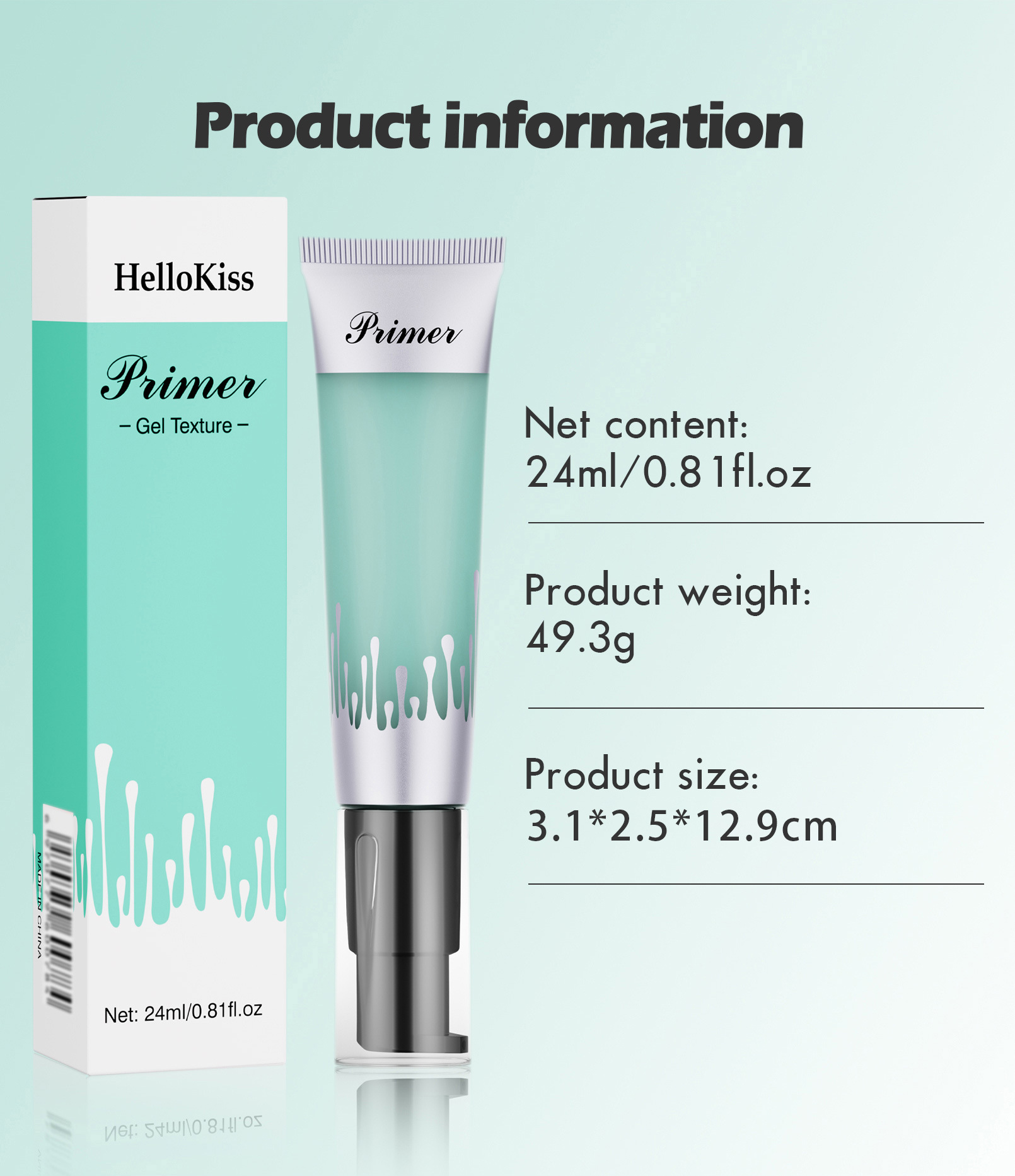 Hellokiss Gel concealer Hydraterende Invisible Pore Primer gel Pre Make-up Crème_voghion.com