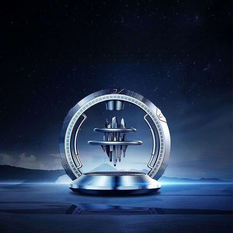 Car Mounted Solar Suspension Perfume Decoration Creative Sky City Center Console New Fragrance Products_voghion.com