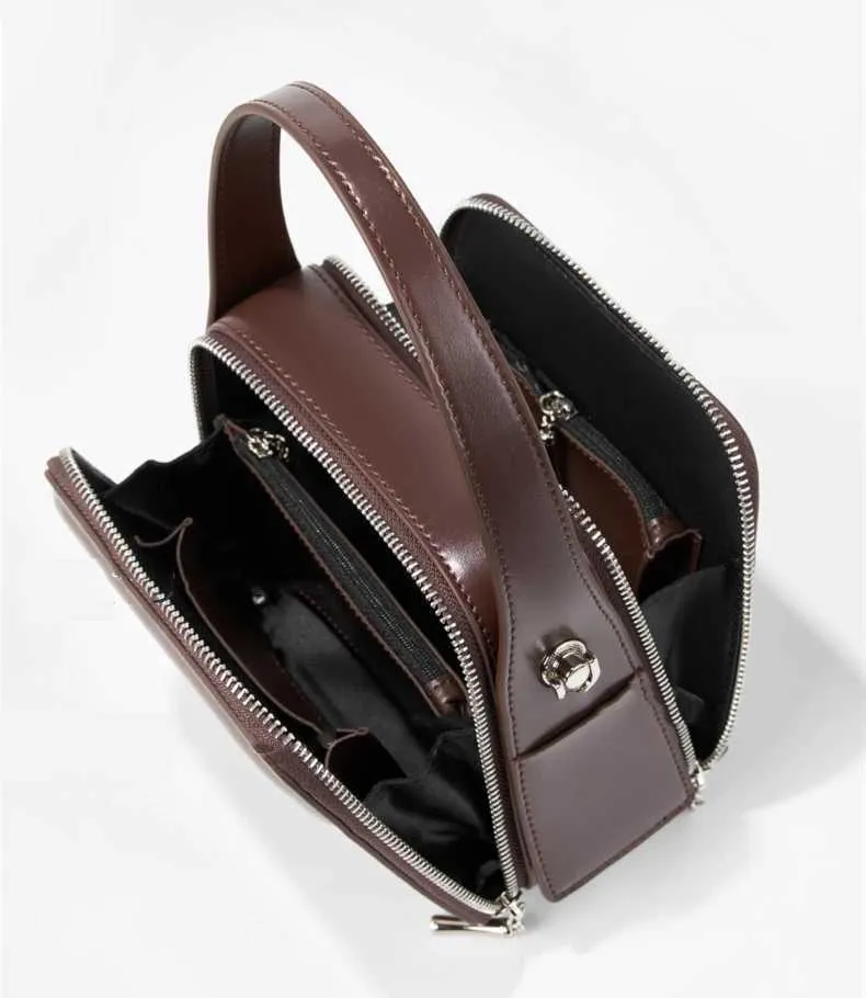 Burminsa Chic Véritable Cuir Petit Fourre-Tout Sacs À Main Pour Femmes Nouveau 2025 Designer Box Sacs À Main Dames Bandoulière Bandoulière_voghion.com