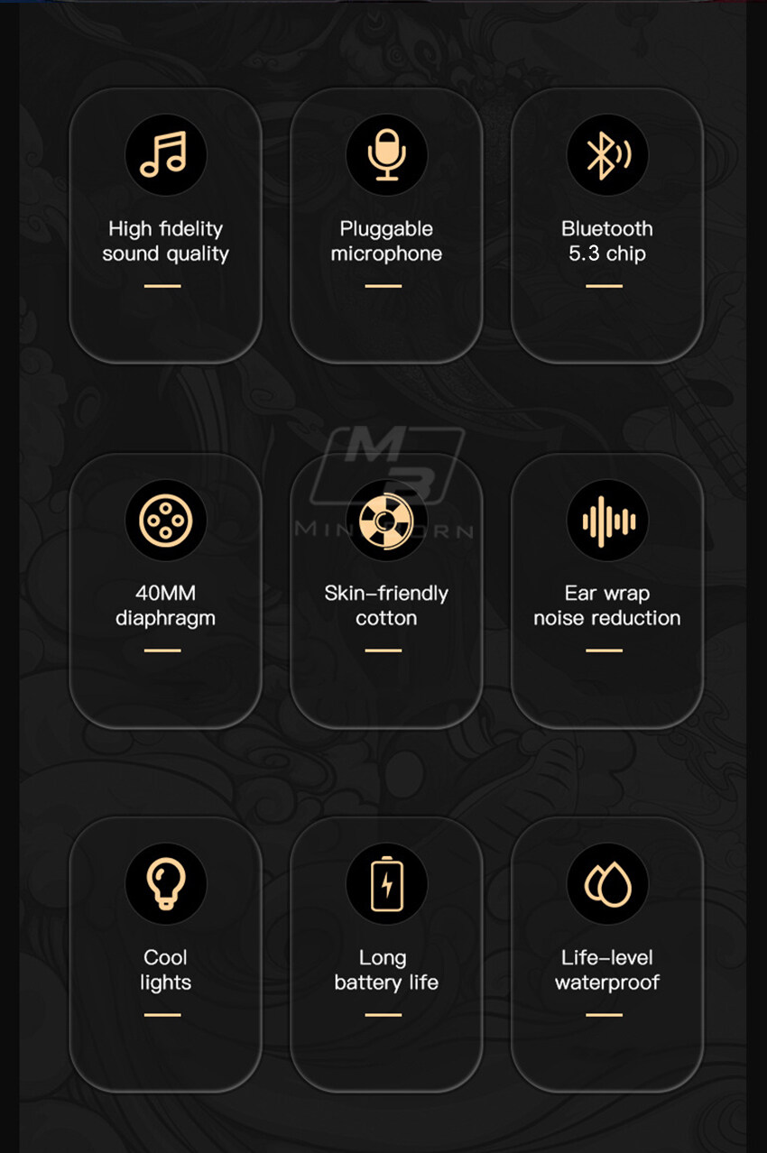 2024 TWS Kabellose Bluetooth 5.3 Kopfhörer (nicht im Ohr) mit Tragefunktion, Gaming-Kopfhörer, Geräuschunterdrückung, wasserdicht_voghion.com