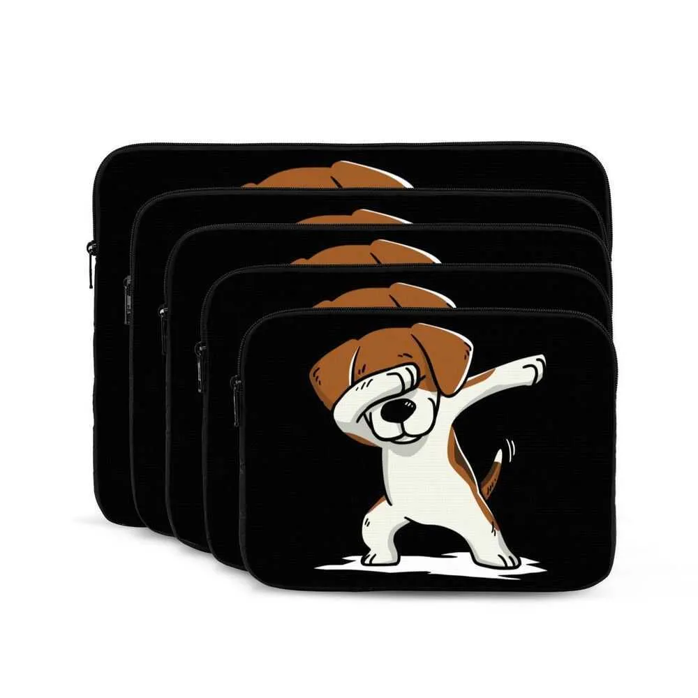 Geantă pentru laptop Dabbing Funny Beagle Dog, 10, 12, 13, 15, 17 inch, pentru notebook, tabletă, rezistentă la șocuri, Ba241011_voghion.com