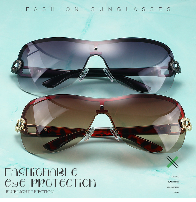 Occhiali da sole da uomo, alla moda, senza montatura, monoblocco, per donna, Y2K Millennium, monoblocco, antivento, sportivi, per donna_voghion.com