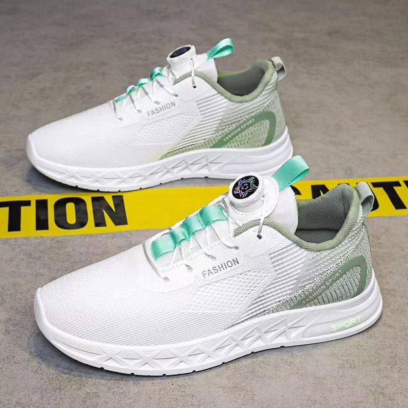 Men's 2024 summer new breathable fashionable mesh men's trendy and versatile rotating buckle sports shoes_voghion.com