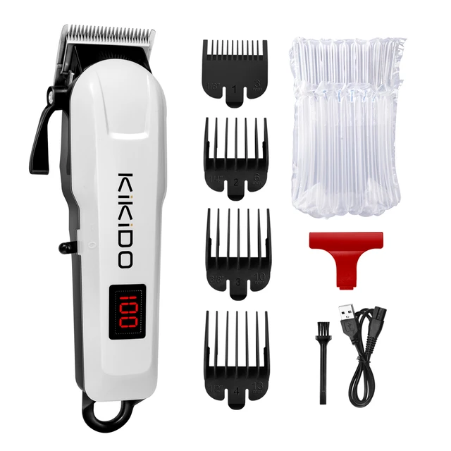 Cortapelo eléctrico profesional barbero inalámbrico con lcd_voghion.com