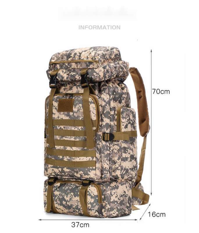 Rucsac tactic de mare capacitate pentru drumeții, cu design de camuflaj în aer liber, geantă de camping și călătorie pentru bărbați, geantă de exterior_voghion.com