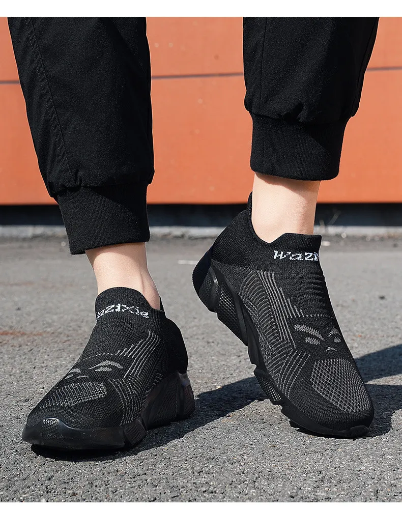 Lightweight Breathable Mesh Fabric Comfortable And Versatile Thick Soled Sports Outdoor Casual Shoes For Couples_voghion.com