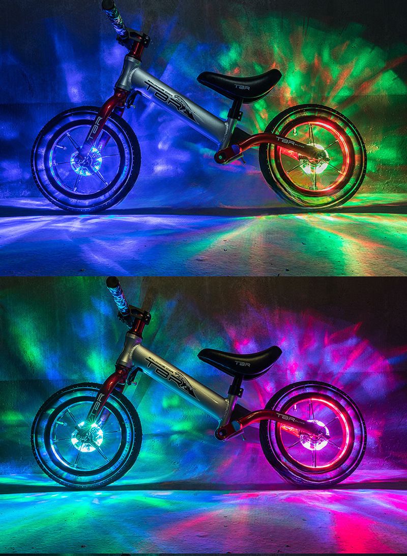 Mașină de echilibru pentru copii Impression Wer Drum Bicicletă Hot Wheel Încărcare USB Bicicletă glisantă Lumină de avertizare pentru călătorie de noapte_voghion.com