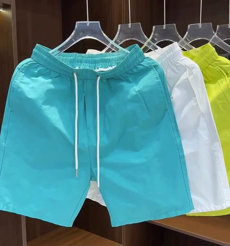 Herrenbekleidung Herren Sommer Dünne Shorts Vielseitige Mehrfarbige Einfarbige Lockere Mittellange Hose Einfaches Temperament Jugend Shorts_voghion.com