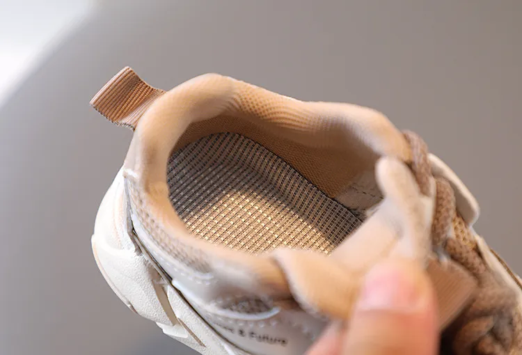 Zapatillas deportivas para niños pequeños 2025, informales, de malla y cuero, para correr en la escuela, de 1 a 6 años_voghion.com
