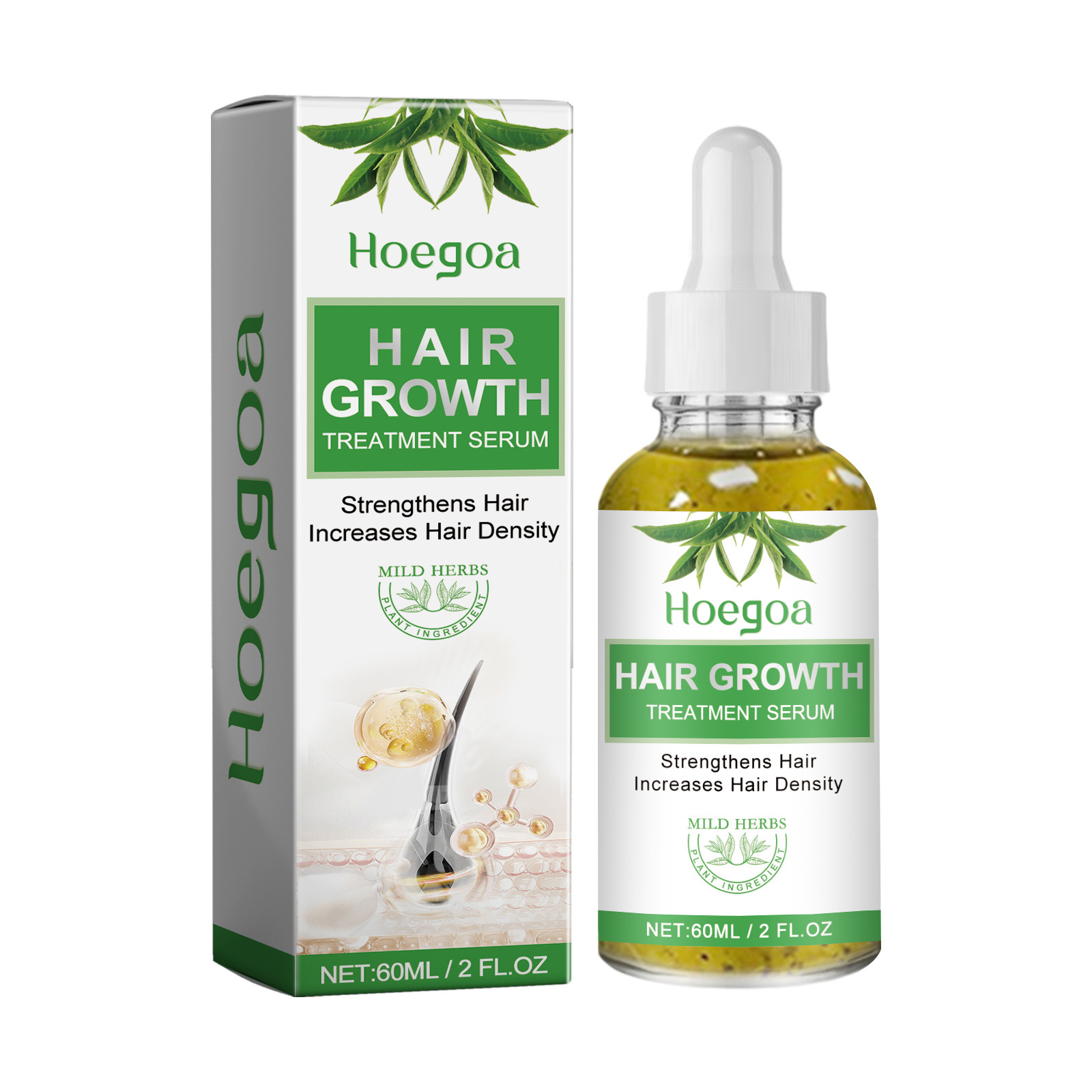 Hoegoa Dense Hair Essence Oil ass staark, zäh, fest, verhënnert Hoerverloscht. Mëll parfüméiert, natierlech an net fetteg._voghion.com