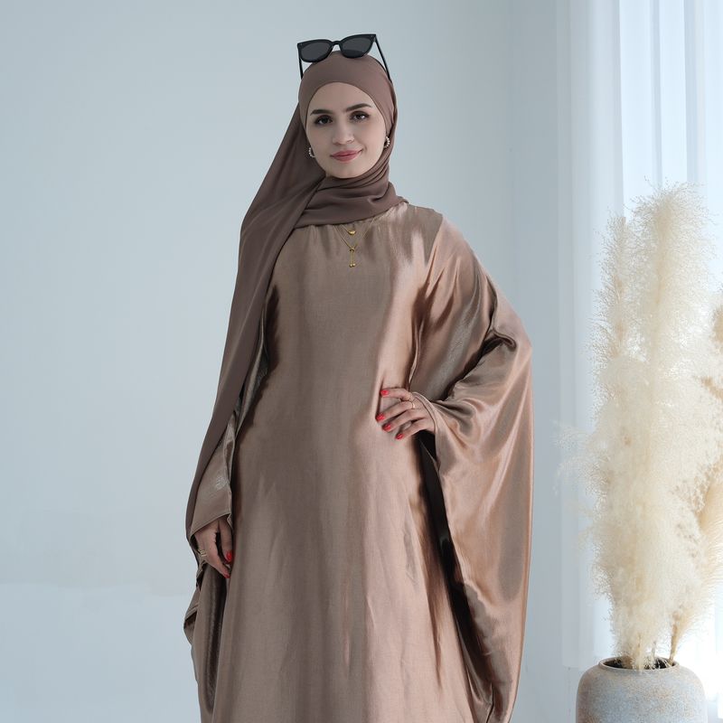 Vêtements pour femmes Moyen-Orient Robe brillante Abaya_voghion.com