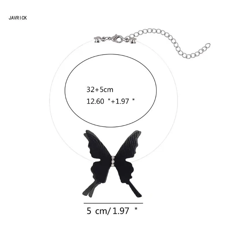 Collane con ciondolo Comodo Choker Pesce Linea Blocco Collare Collana Farfalla Ciondolo Catena Clavicola D0LC_voghion.com