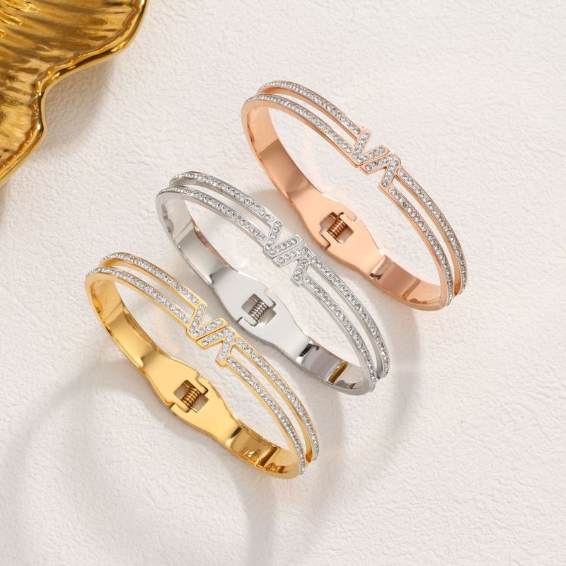 Designer High-End-Qualität Titan Stahl Mode INS Flush Armband Unisex_voghion.com