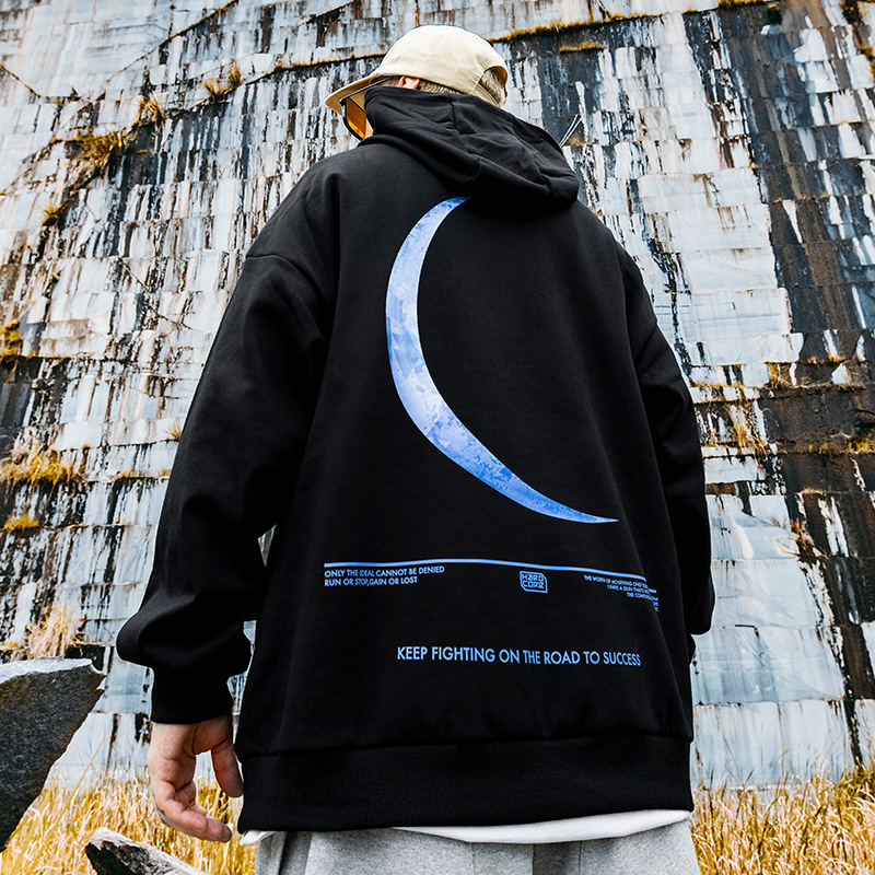 Herren Sweatshirt für Herbst Winter, Lockeres Oversized Top, Plüschiger und dicker Kapuzenpullover Trend, 2024 Neuer Mantel_voghion.com