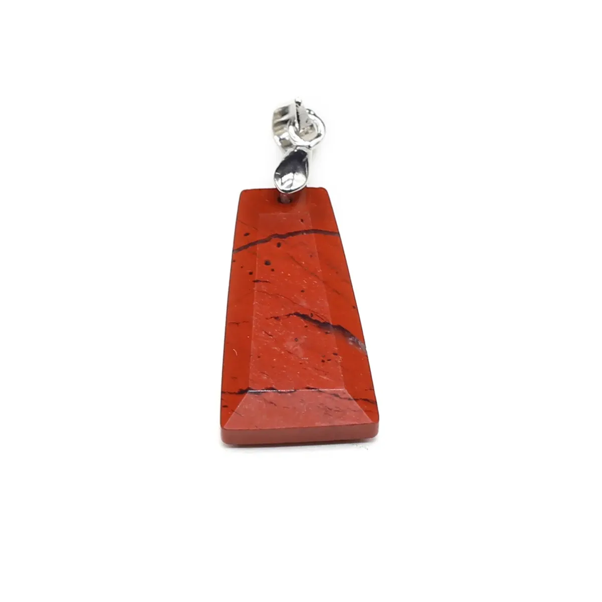 Collane con ciondolo 10 pezzi all'ingrosso pietra naturale quarzo rosa agata trapezoidale creazione di gioielli fai da te collana orecchini_voghion.com