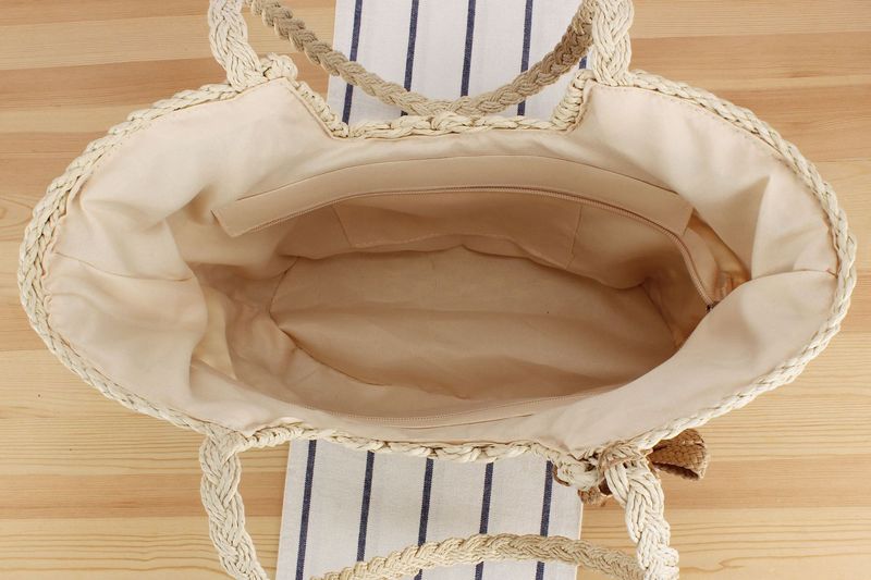 Neue Umhängetasche 2024, handgewebte Tasche im Bohemian-Stil, Strohtasche den Strandurlaub am Meer, modische_voghion.com