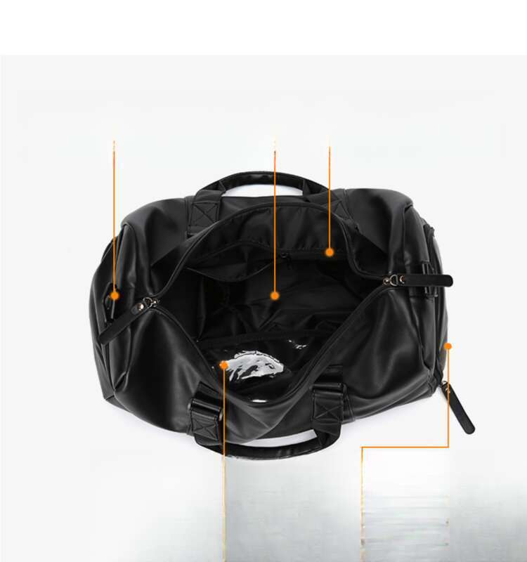 Bolso deportivo impermeable para hombre, bolso bandolera informal de viaje, bolso deportivo de cuero resistente al agua y al agua._voghion.com