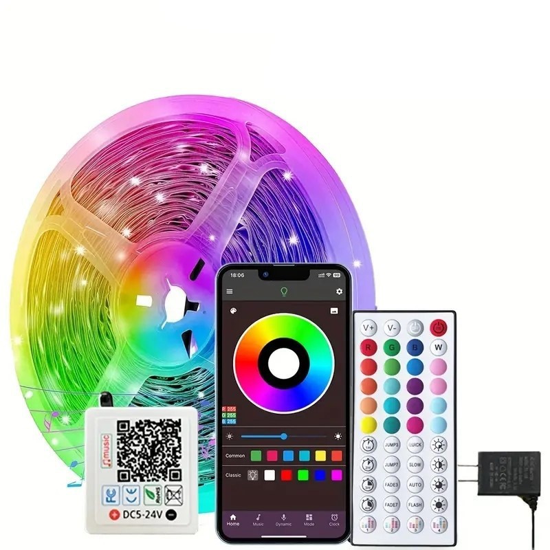 LED Light Strip Set 24V Light Strip Led Strip Self Adhesive 3535rgb Light Strip 44 Key Music Bluetooth Atmosphere Light Strip_voghion.com