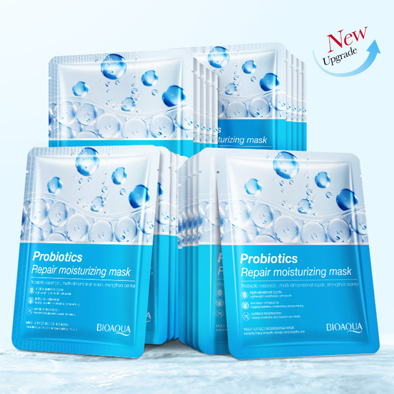 All English BIOAOUA Probiotic Repairing and Moisturizing Facial Mask facial mask_voghion.com