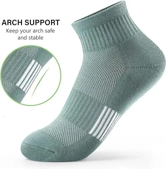 5 paia di calzini sportivi casual a tubo medio di colore unito adatti sia per uomo che per donna in mesh traspirante antiodore e antisudore_voghion.com