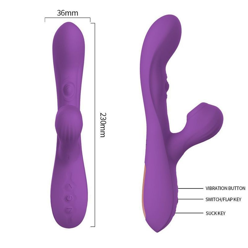 Drømmekærlighed Sugende Elektrisk Stimulerende Massage AV Varme Vibrationspind Sexprodukter til Voksne_voghion.com