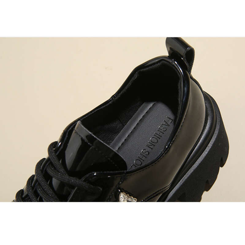 Chaussures décontractées en cuir pour femmes, petites et froides, style franco-britannique, semelle épaisse_voghion.com