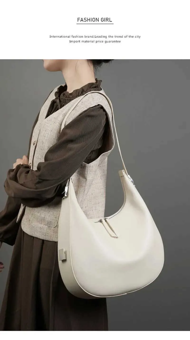 Echtes Leder Damen Große Kapazität Mode Trend Schulter Tasche Hochwertige Rindsleder Weibliche Handtaschen 2782C241115_voghion.com