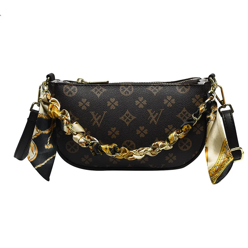 Designer Free Shipping 2025 New Fashionable Small Square Premium Texture Printed Chain Shoulder Crossbody Bag For Womens_voghion.com