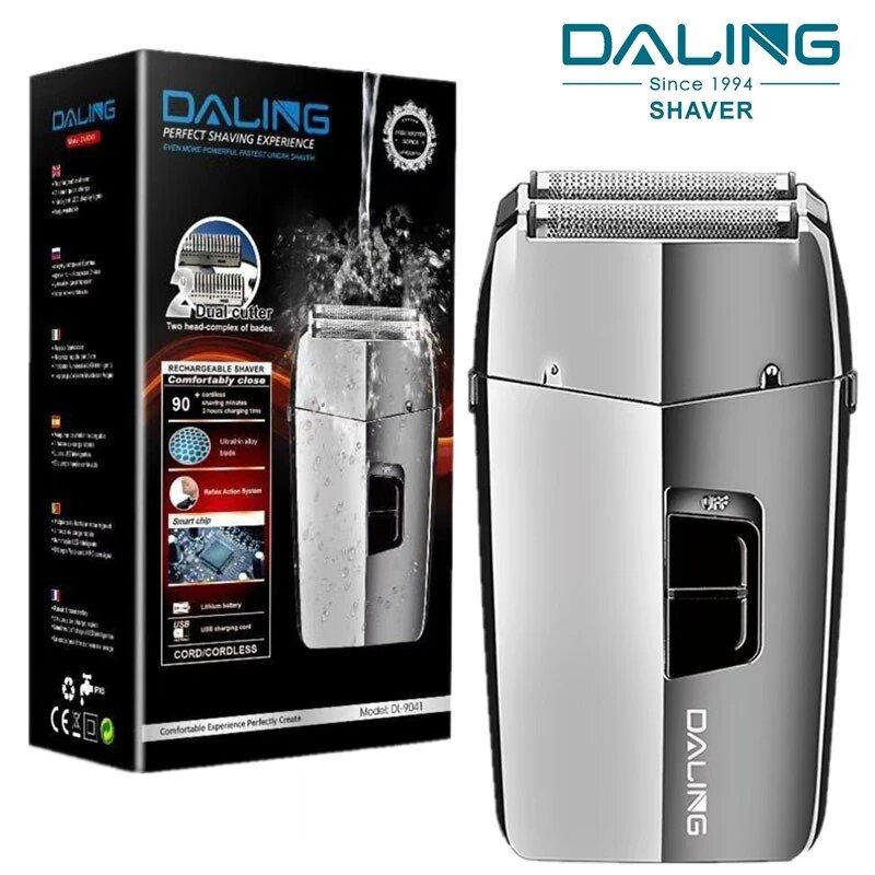 Rechargeable Shaver For Men Washable Beard Stubble Electric Razor Wet Dry Bald Head Shaving hine