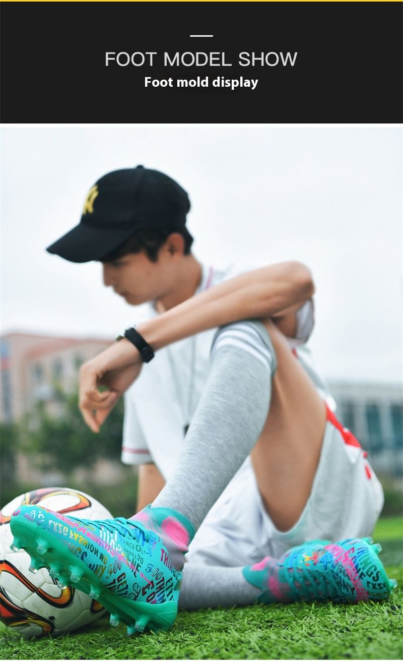mit langen hohe Erwachsene, modisch, atmungsaktiv, geschredderte Spikes, Fußballschuhe für Herren, große Größe_voghion.com