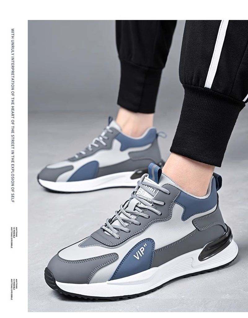Tide Summer Board Explosion Leather High-top Hundred Sports Waterproof Non-slip Men's Shoes_voghion.com
