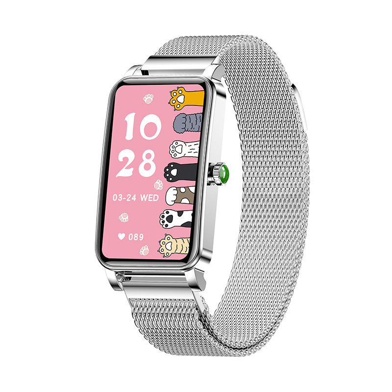 ZX19 Smartwatch For Women's Physiological Period Heart Rate Monitoring Information Push Bluetooth Exercise Meter Step_voghion.com