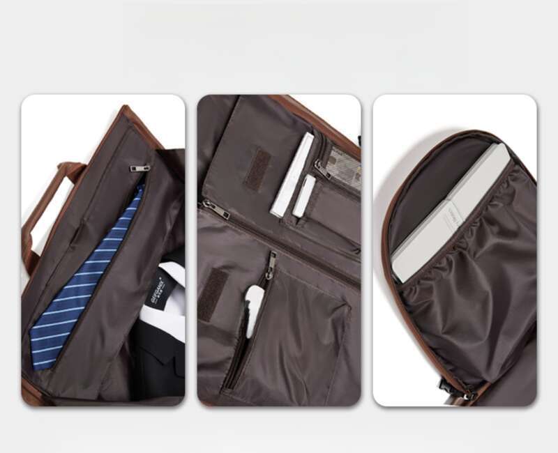 Wasserdicht, geeignet für den Reiseanzug-Organizer für Herren, formelle Umhängetasche zum Mitnehmen, Gepäcktasche mit großem Fassungsvermögen_voghion.com
