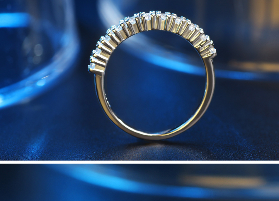 Anello da donna con zirconi intarsiati, fila singola, anelli con diamanti_voghion.com