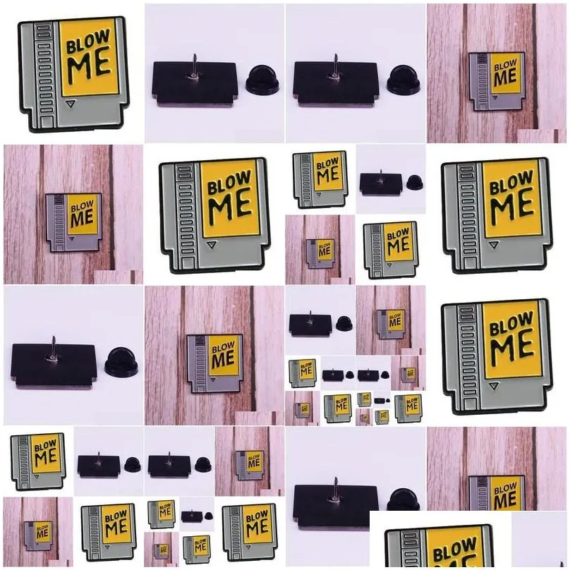 Anstecknadeln, Anstecknadeln, Broschen, Vintage-Patronen-Brosche, 80er-Jahre-Videospiel-Abzeichen, Hartemaille-Anstecknadel, Revers, Schmuck, Accessoire, Drop-Lieferung_voghion.com