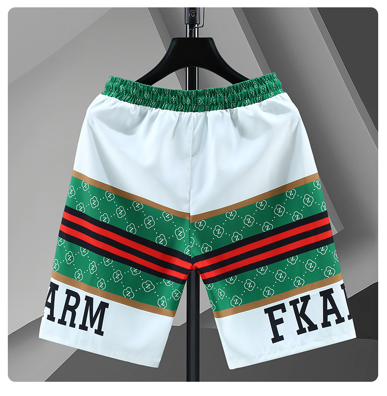 Pantaloncini da uomo estivi larghi e taglie forti Pantaloni centrali casual da mezza spiaggia alla moda e alla moda_voghion.com