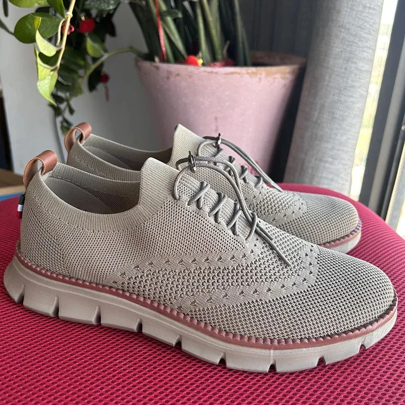 Mocassini oxford in mesh da uomo - scarpe in pelle eleganti_voghion.com