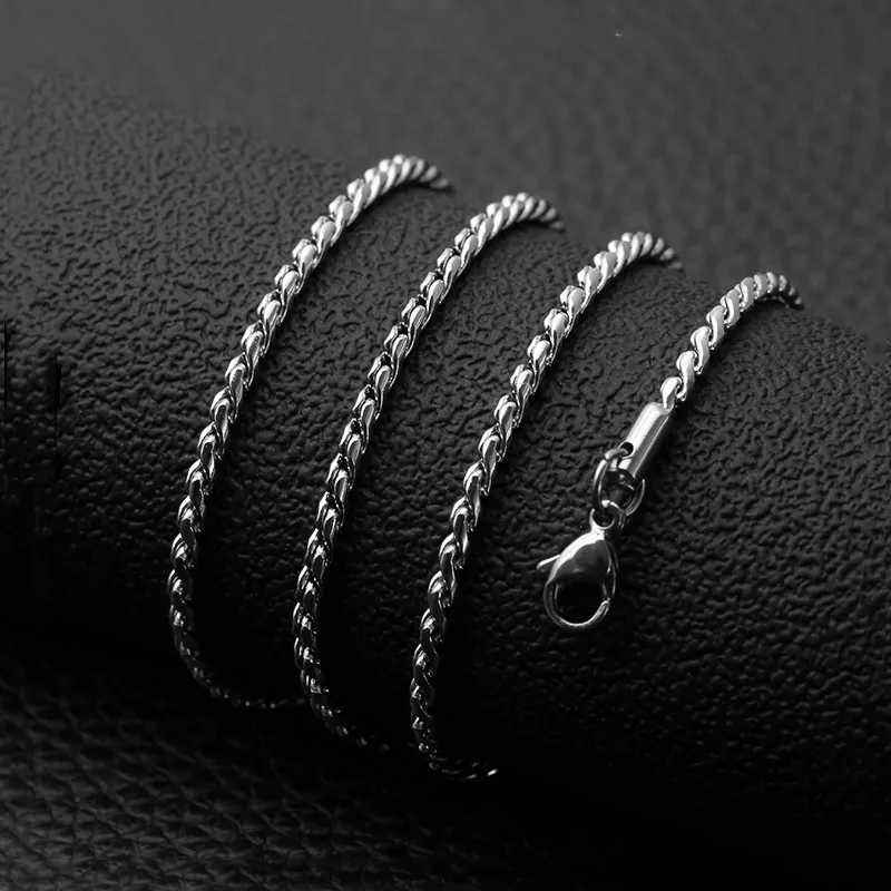 Stainless Steel S-shaped Chain Necklace For Men Jewellery Gift_voghion.com