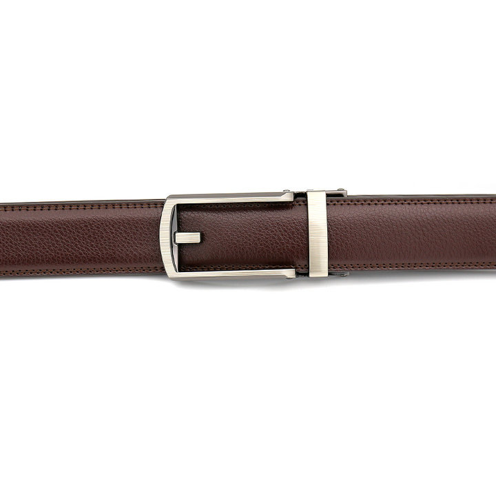 New Hot Selling Belt for Men's Imitation Needle Buckle Automatic Buckle Belt Size Three Good Leather Cowhide Belt_voghion.com