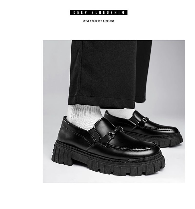 Scarpe in pelle in stile britannico per uomo autunno 2022_voghion.com