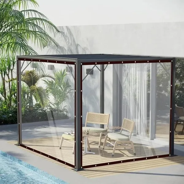 Transparent Canopy Fabric For Garden, Durable Outdoor Protection_voghion.com