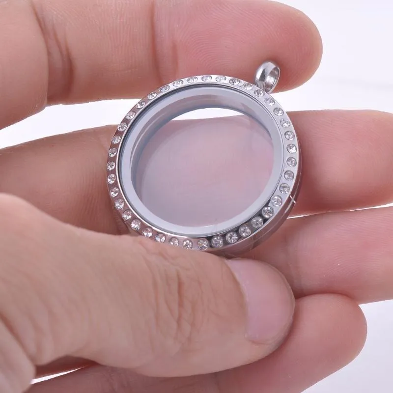 Pendant Necklaces Jewelry Gift For Mom Mother Is The World Engraved Magnetic Floating Locket Birthstones Charm Necklace_voghion.com