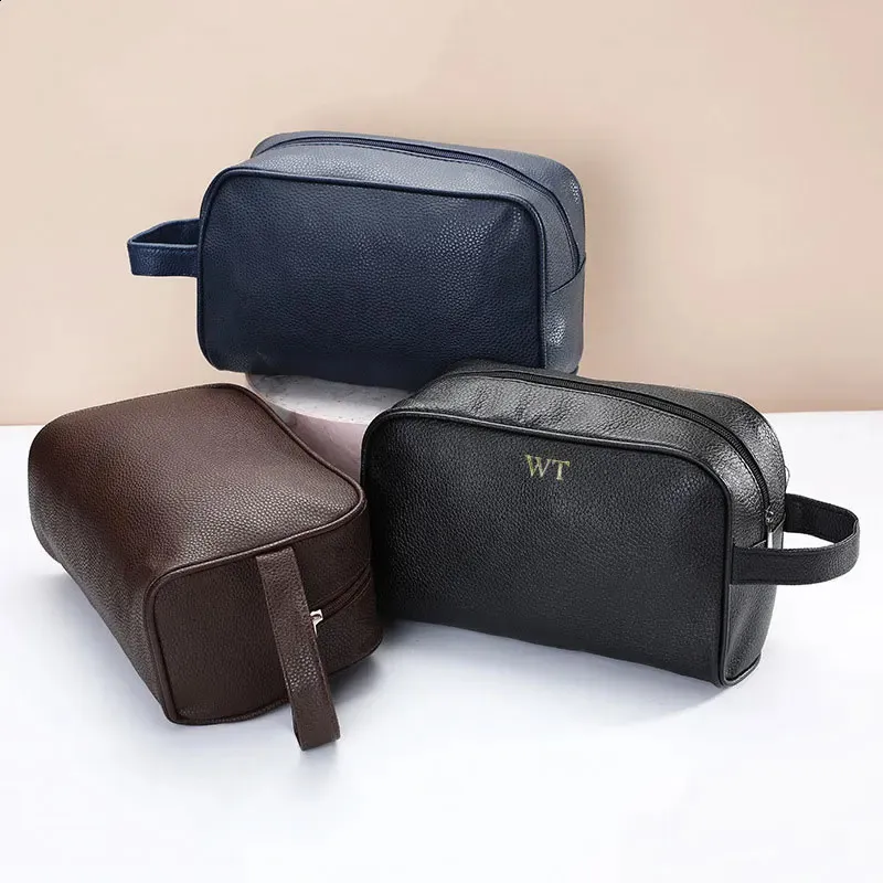 Borse per il lavaggio da viaggio con lettere personalizzate, possono gestire una borsa per il trucco multifunzionale e di grande capacità per uomo e donna_voghion.com