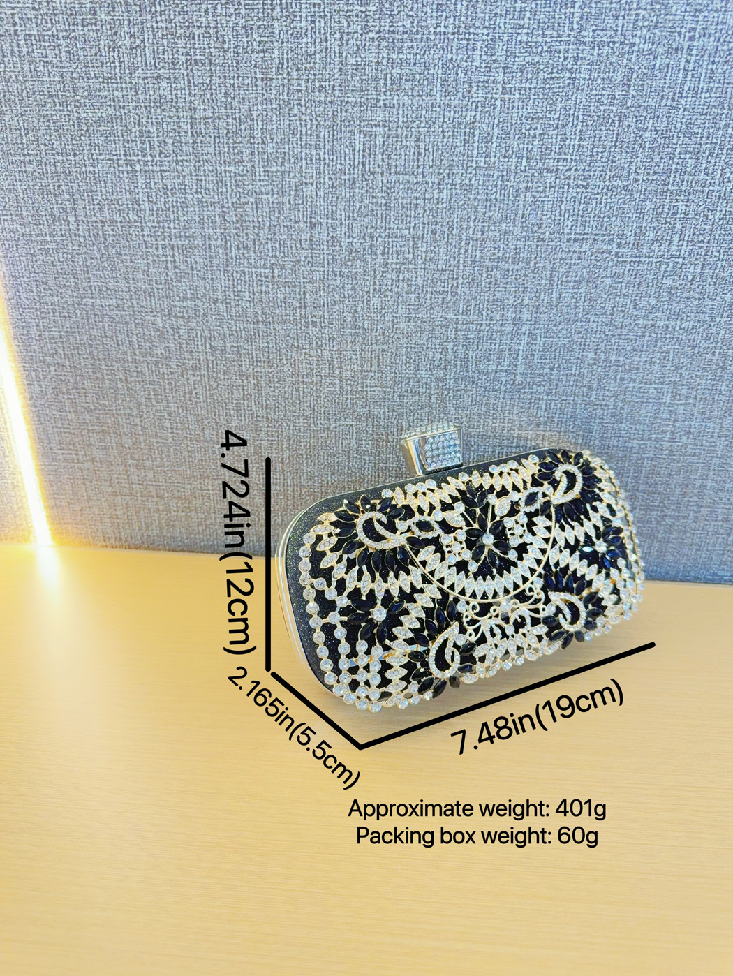 New European and American niche small hand bag crossbody evening bag rhinestone hand shoulder women's bag dinner bag_voghion.com