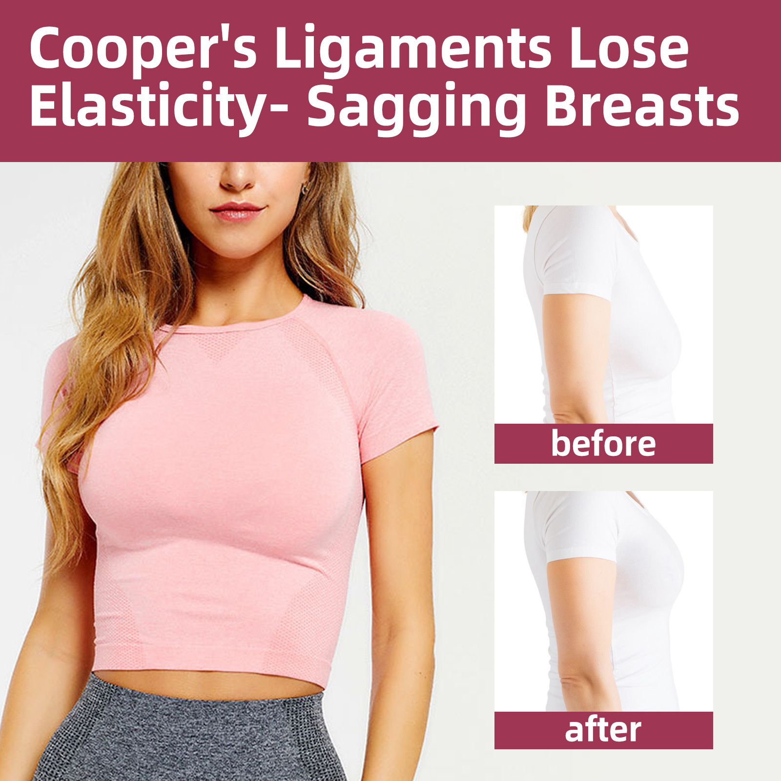 Toppa per il petto da donna Ximonth Breast, ricca, robusta, completa, anti-cedimento, traspirante e invisibile_voghion.com