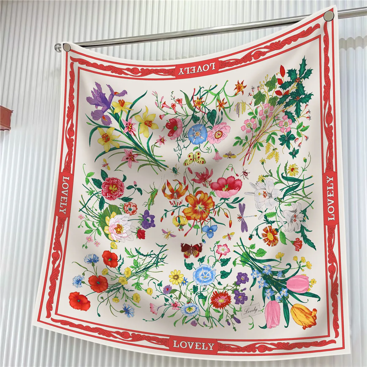 Square Twill Silk Scarf 90CM Head Hair Scarves Shawls Bag Bandanas Summer Beach Decoration Female Foulard Spring_voghion.com