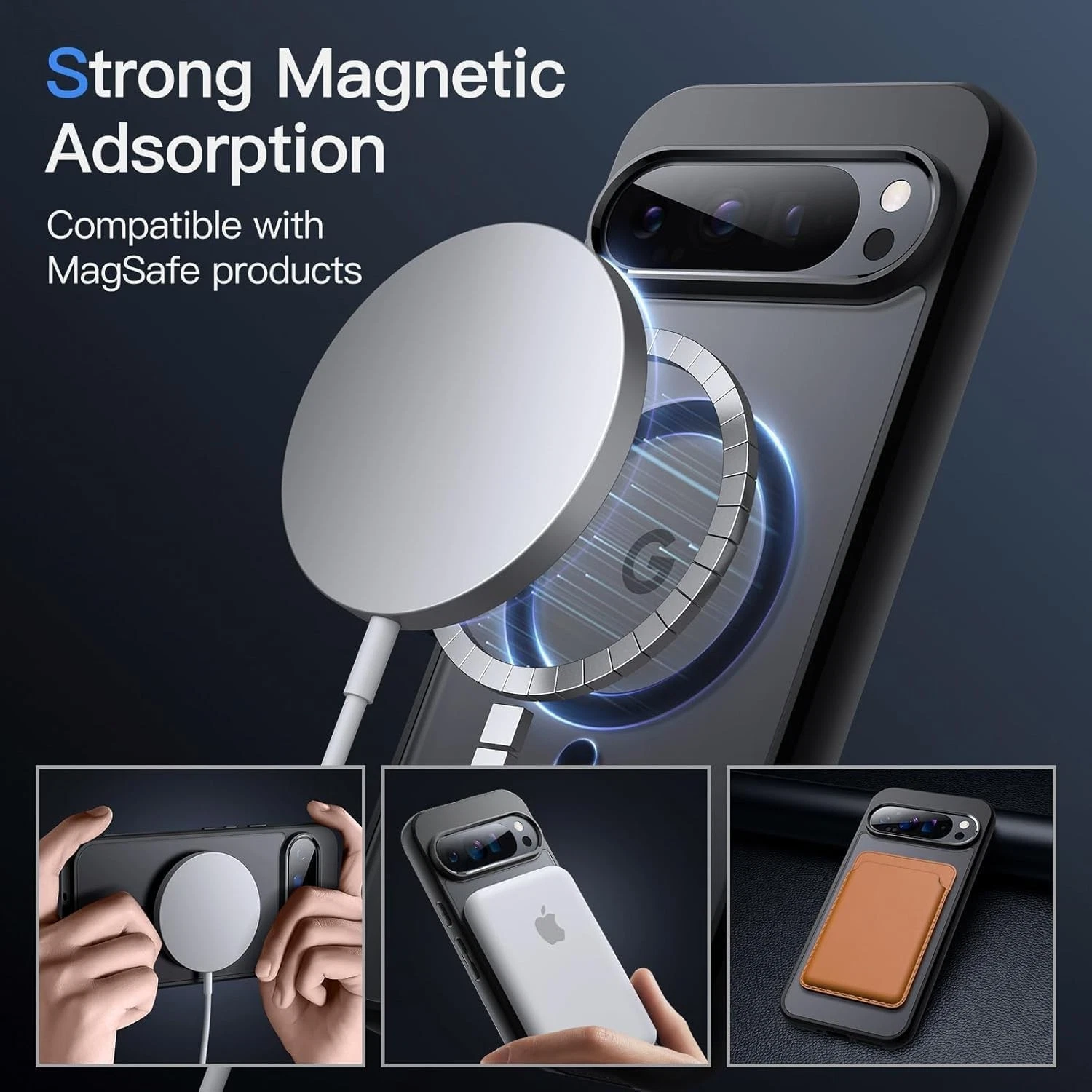 For Google Pixel 10 Pro XL/9A/9 Case Phone Shockproof Mag.safe Cover+Screen Glass_voghion.com