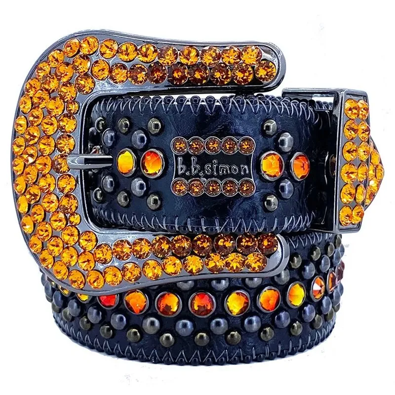 Retro Leder Herren 2024 Gürtel Elegante Diamant Moderne Kreative Taille Breite Cinturones Femme Multi Styles Vollkristall Bb_voghion.com