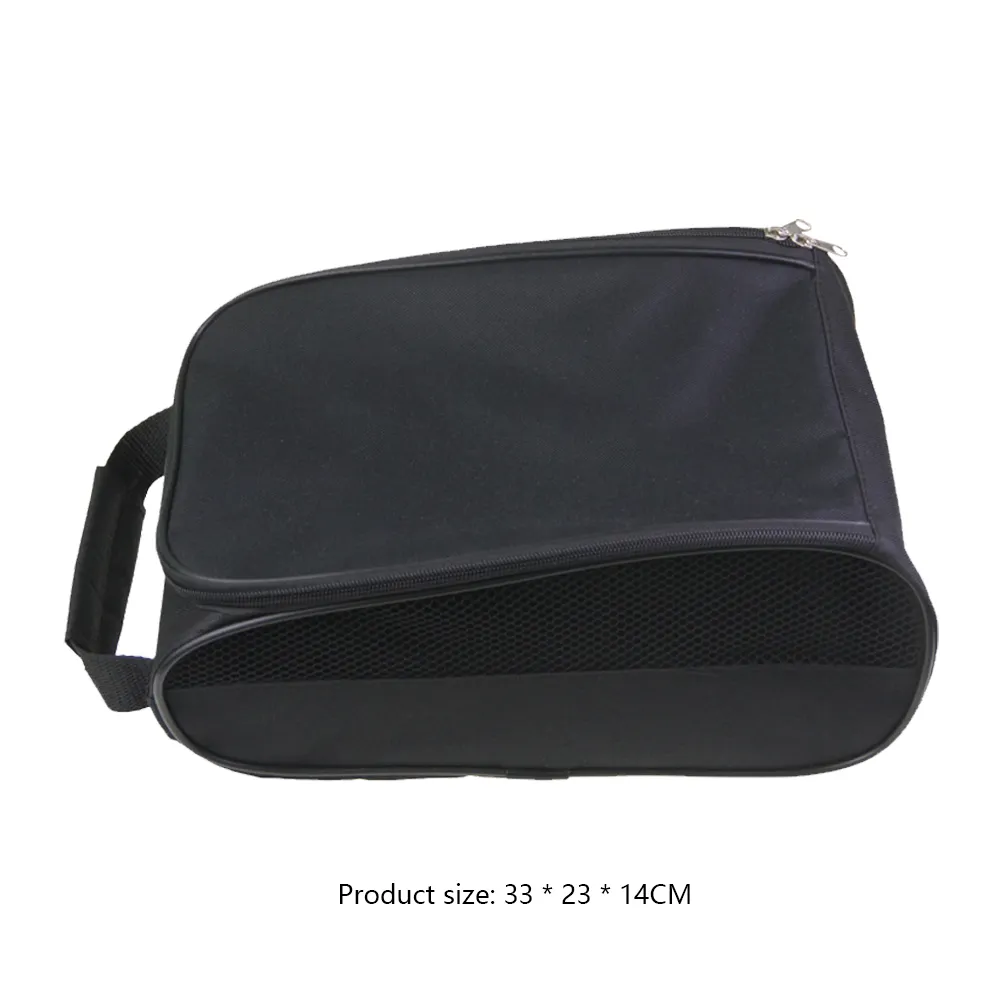 Unisex Shoe Portable Mesh Travel Shoes Carrier Bags With Zipper Hand-Held Breathable Ultra-light For Outdoor Sports_voghion.com